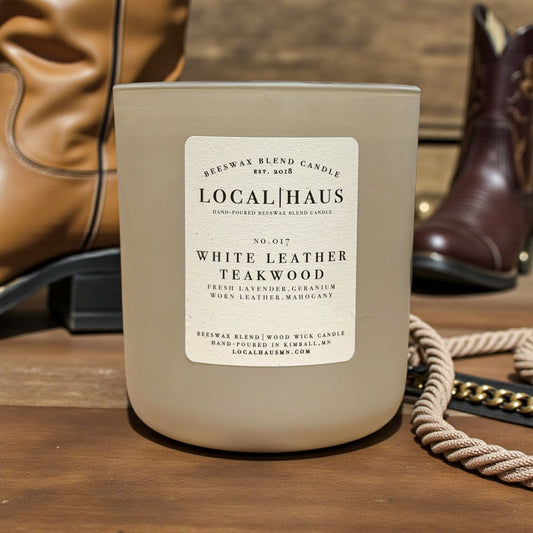 White Leather & Teak